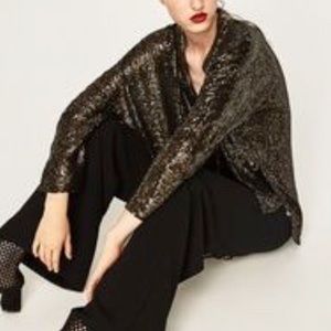 Zara Sequined Cardigan
